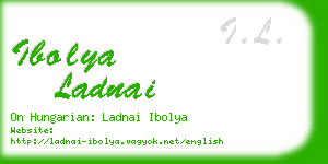 ibolya ladnai business card